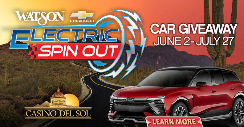 Casino Del Sol and Watson Chevrolet - Electric Spinout car giveaway image
